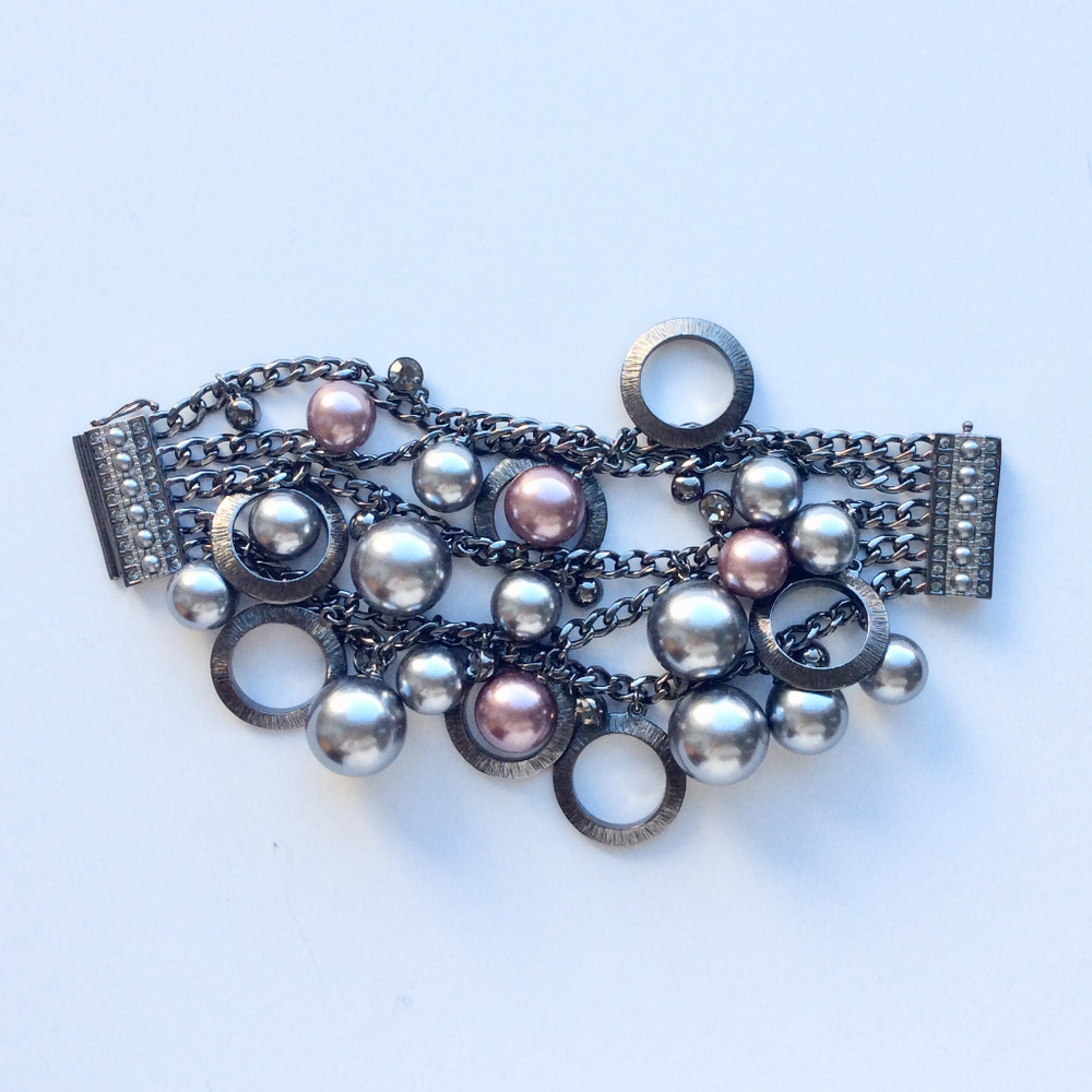 Givenchy Pearl & Circle Bracelet